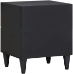 vidaXL Κομοδίνο 2 pcs Καφέ 40 x 33,5 x 46 εκ Στερεό ξύλο μάνγκο