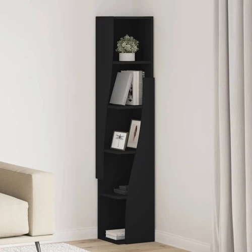 vidaXL Γωνιακό Ντουλάπι Λευκό 27,5x27x140εκ Επεξεργασμένο ξύλο
