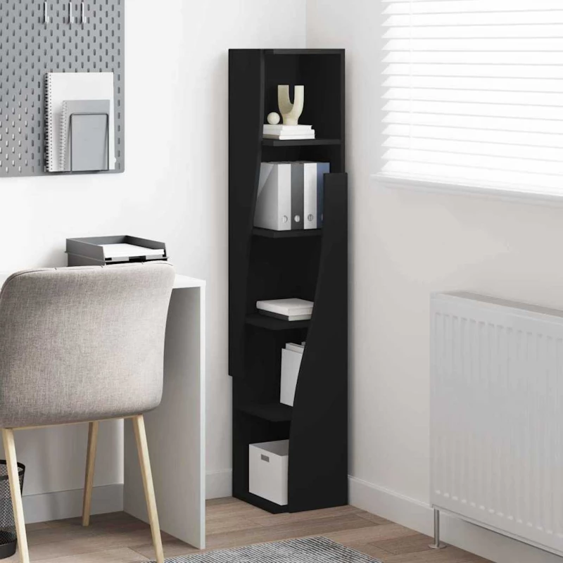 vidaXL Γωνιακό Ντουλάπι Λευκό 27,5x27x140εκ Επεξεργασμένο ξύλο