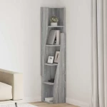 vidaXL Γωνιακό Ντουλάπι Λευκό 27,5x27x140εκ Επεξεργασμένο ξύλο