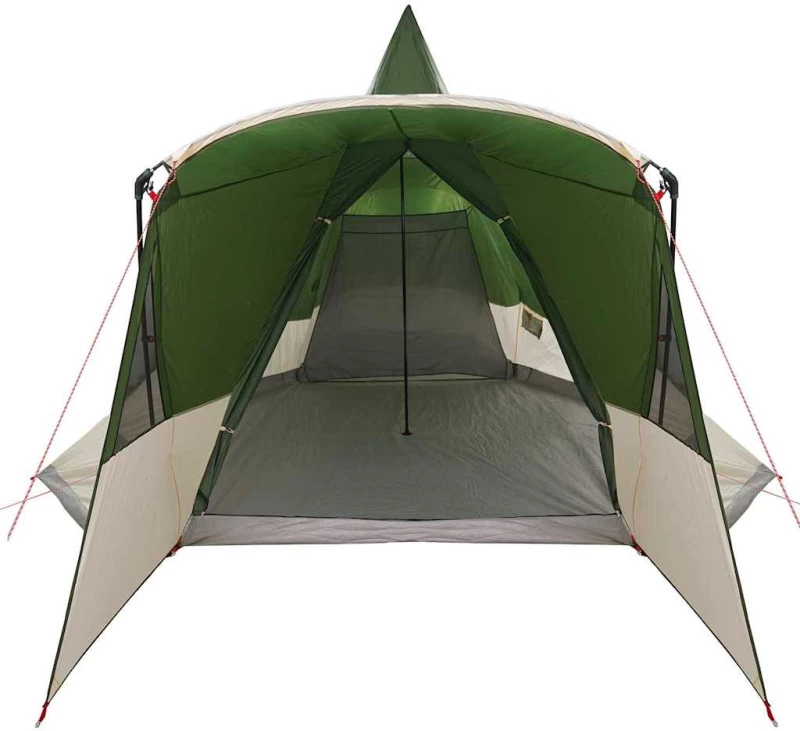 vidaXL Σκηνίτσα Teepee με στέγη Πράσινο 720 x 465 x 295 εκ