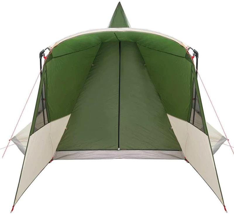 vidaXL Σκηνίτσα Teepee με στέγη Πράσινο 720 x 465 x 295 εκ