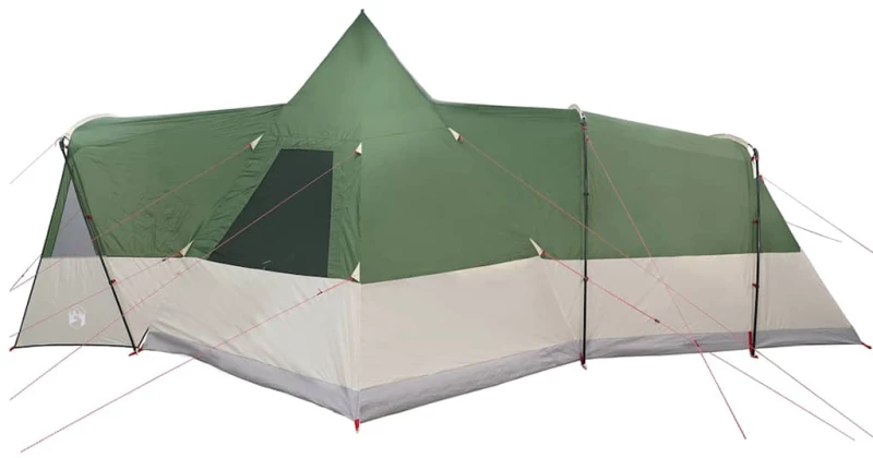 vidaXL Σκηνίτσα Teepee με στέγη Πράσινο 720 x 465 x 295 εκ