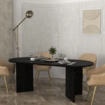 Τραπέζι Cortado Megapap χρώμα sencron black 200x90x74εκ.