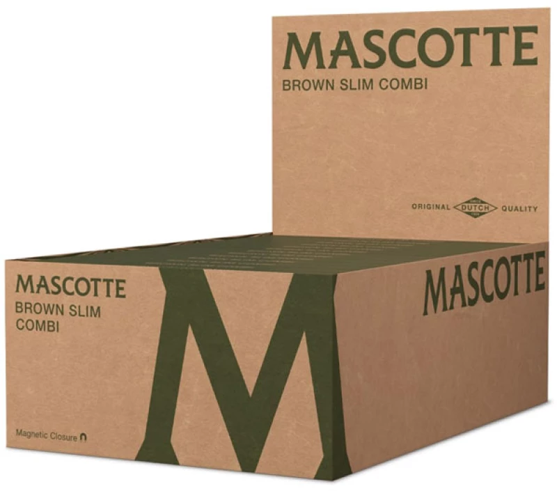 Χαρτάκια Mascotte Original Brown Combi King Size Slim με Τζιβάνα - 34φ.
