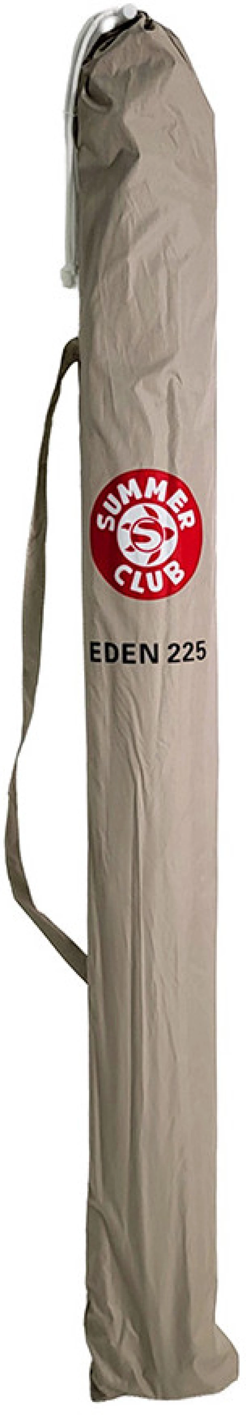 Ομπρέλα Eden 225cm Μαύρο/Μπεζ 18345