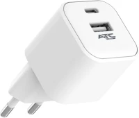 ATC-CH10 Φορτιστής PD με 2 Θύρες USB-Α & Type-C 12W