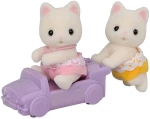 Floral Cat Twins
