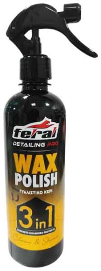 Feral Γυαλιστικό Κερί Αυτοκινήτου 3σε1 Προστασία & Λάμψη 500ml