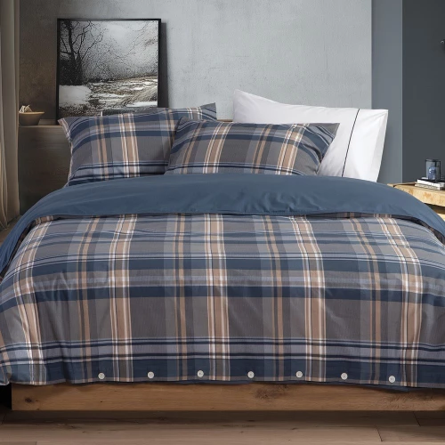 ΣΕΝΤΟΝΙΑ KING SIZE ΣΕΤ 4ΤΕΜ (NAU SURFACE DENIM) - NAUTICA NAU SURFACE DENIM / 100% ΒΑΜΒΑΚΙ