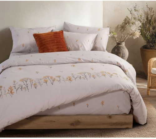 ΣΕΝΤΟΝΙΑ KING SIZE ΣΕΤ 4ΤΕΜ ΜΕ ΛΑΣΤΙΧΟ (FRAGESCA GREY) - NEF NEF FRAGESCA GREY / 100% ΒΑΜΒΑΚΙ