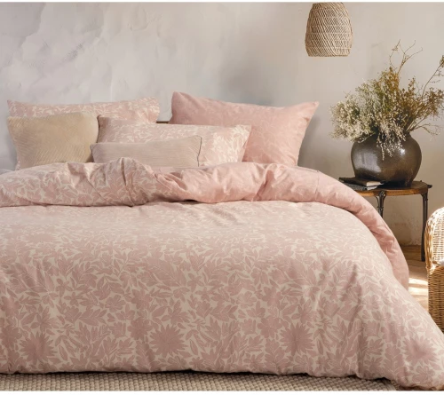 ΣΕΝΤΟΝΙΑ ΜΟΝΑ ΣΕΤ 3ΤΕΜ (ISSUAL PINK) - NEF NEF ISSUAL PINK / 100% ΒΑΜΒΑΚΙ (ΦΑΝΕΛΑ)