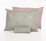 ΠΑΙΔΙΚΗ ΠΑΠΛΩΜΑΤΟΘΗΚΗ ΜΟΝΗ ΣΕΤ 2ΤΕΜ (HEARTS ATTACK GREY) - NEF NEF HEARTS ATTACK GREY / 100% ΒΑΜΒΑΚΙ