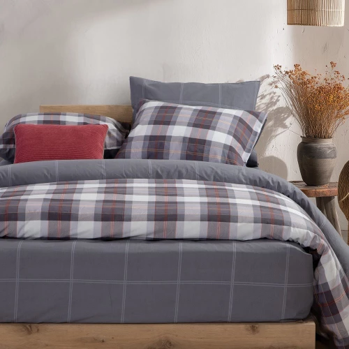 Σεντόνια Racket (Σετ 4τμχ) Denim Nef-Nef Homeware Διπλό 200x270cm 100% Βαμβάκι