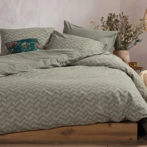 Σεντόνια Φανελένια Otrando (Σετ 3τμχ) Green Nef-Nef Homeware Μονό 160x260cm 100% Βαμβακερή Φανέλα