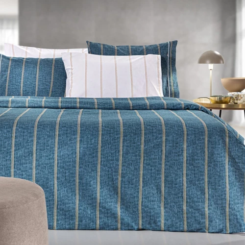 Σεντόνια Beverly (Σετ 4τμχ) Denim Guy Laroche Υπέρδιπλo 240x265cm 100% Βαμβάκι