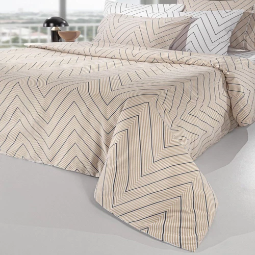 Σεντόνια Canyon (Σετ 4τμχ) Natural Guy Laroche Υπέρδιπλo 240x265cm 100% Βαμβάκι