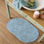 Πατάκι Μπάνιου Camilo 19 Blue Kentia 70Χ110 100% Βαμβάκι