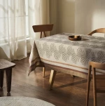 Τραπεζομάντηλο Dianthe 543 Beige Gofis Home 135Χ135 Βαμβάκι-Λινό