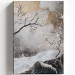 Πίνακας Καμβάς 528LSR1135 45x70cm Multi Wallity Κάθετοι Ξύλο, Καμβάς
