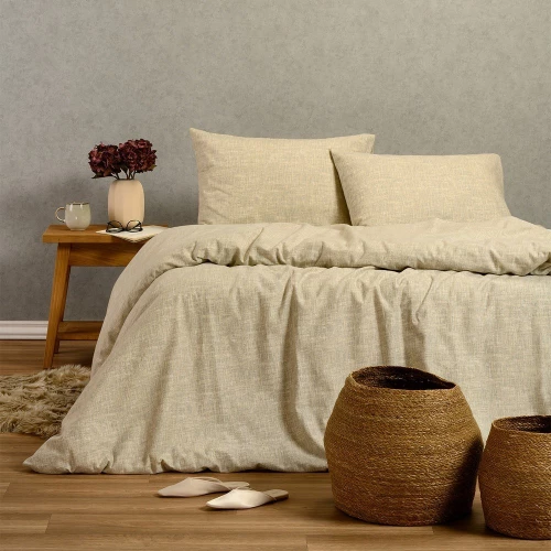 Σεντόνια Φανελένια Farrel (Σετ 4τμχ) Grey Melinen King Size 270x260cm 100% Βαμβακερή Φανέλα