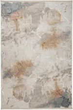Χαλί Alora EF06A Cream-Blue Βιοκαρπέτ 140X200cm