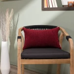 Μαξιλάρι Διακοσμητικό (Με Γέμιση) Basic 10 Bordo Teoran 30X50 Βαμβάκι-Πολυέστερ