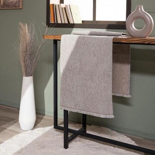 Τραβέρσα Madison 11 Greige Teoran 45X180 Βαμβάκι-Πολυέστερ