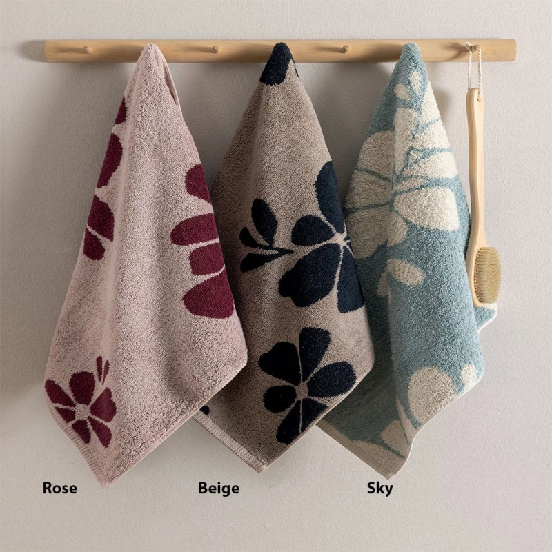 Πετσέτα Lou Beige Palamaiki Προσώπου 50x90cm 100% Βαμβάκι