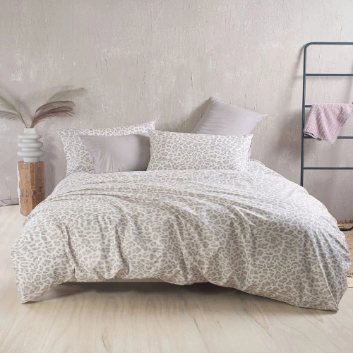 Σεντόνια Nala (Σετ 4τμχ) Beige Ρυθμός Υπέρδιπλo 230x260cm 100% Βαμβάκι