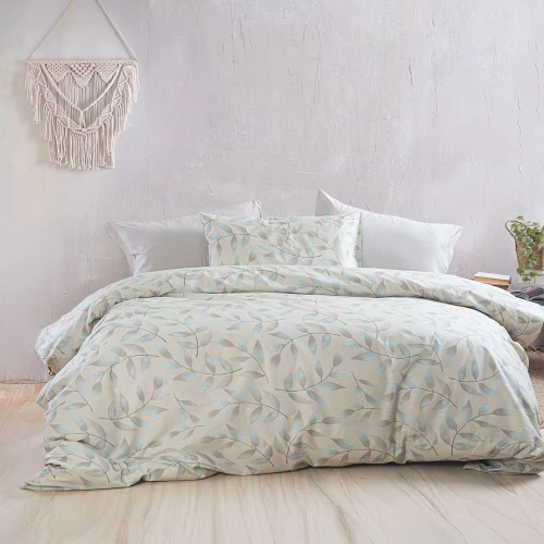 Σεντόνια Demetra (Σετ 4τμχ) Beige Ρυθμός Υπέρδιπλo 230x260cm Βαμβάκι-Πολυέστερ