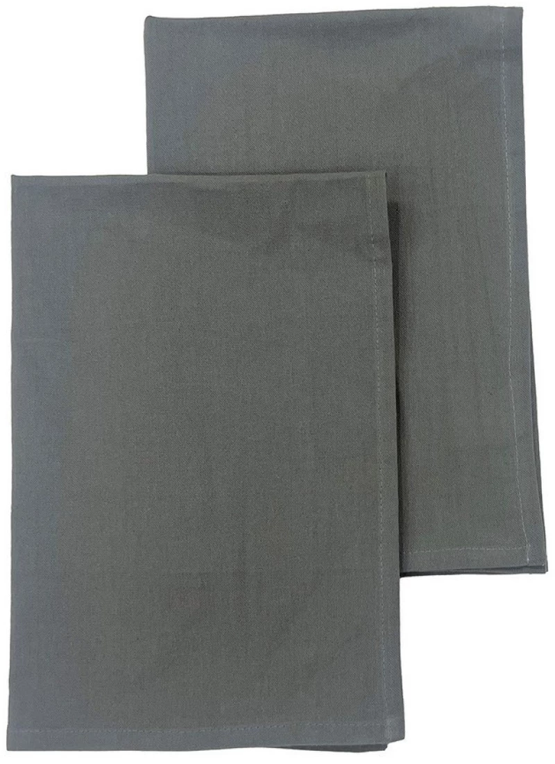 Πετσέτες Κουζίνας Zoe (Σετ 2τμχ) Olive-Grey Melinen 45x65cm 100% Βαμβάκι