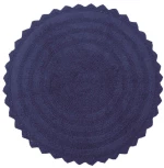 Ταπέτο Μπάνιου Λέσλι Blue Viopros 70 X 70 100% Βαμβάκι