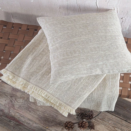 Ριχτάρι Apertius Beige Ρυθμός Τετραθέσιο 180x330cm Chenille,Βαμβάκι,Polyester