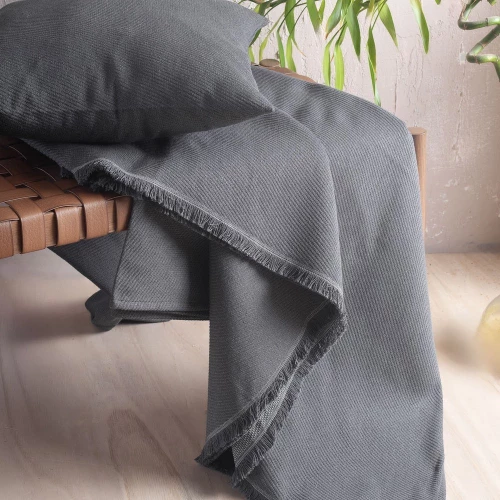Ριχτάρι Reve Anthracite Ρυθμός Πολυθρόνα 160x180cm Βαμβάκι-Πολυέστερ
