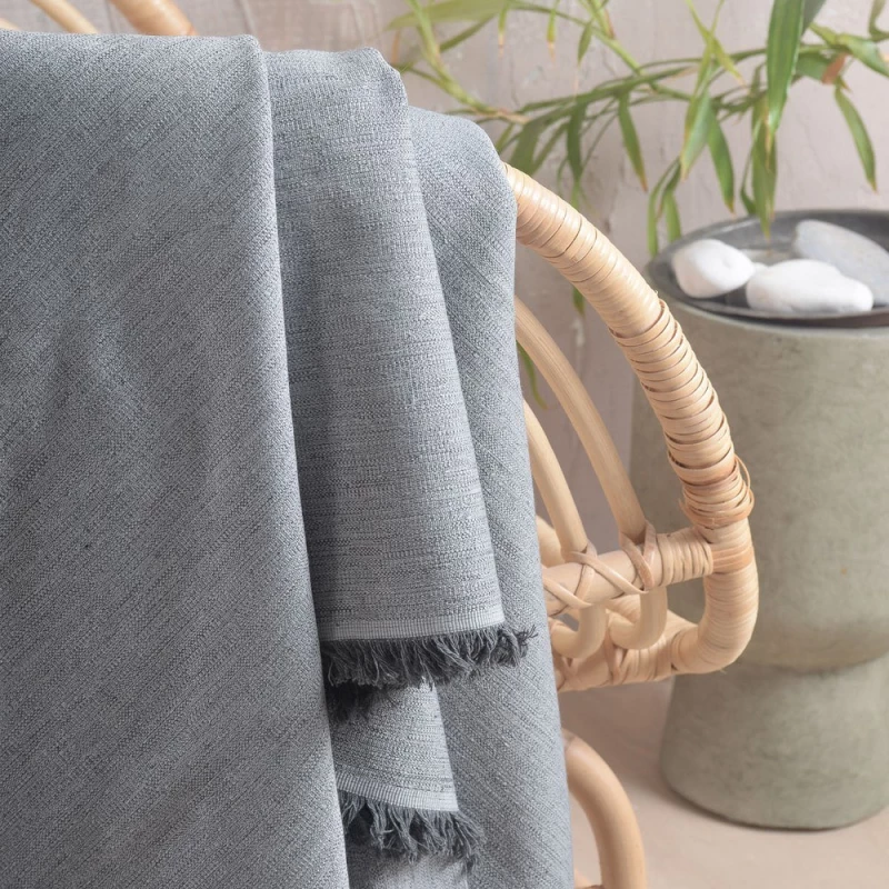 Ριχτάρι Vernier Grey Ρυθμός Πολυθρόνα 160x180cm Βαμβάκι-Πολυέστερ