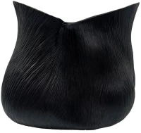 Βάζο Floresta 034501 32x22x27.5cm Black Πολυρεσίνη