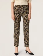 Animal print παντελόνι Sharona Soaked in Luxury - Μπεζ
