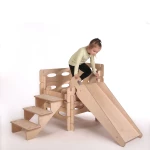 Ξύλινη τσουλήθρα για σπιτάκι Montessori Build  Play - KateHaa