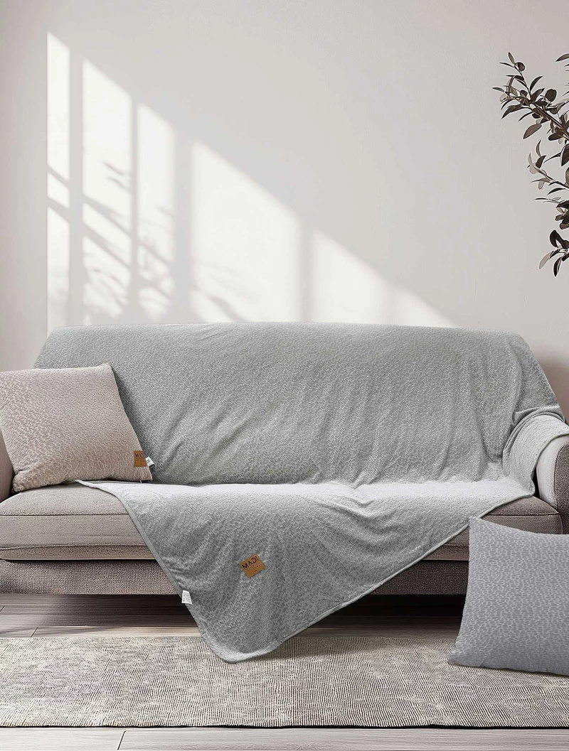 Ριχτάρι REGALIA GREY Γκρι Ριχτάρι πολύθρονας: 180 x 180 εκ. MADI