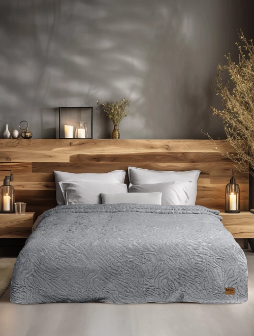 Κουβέρτα γούνινη ZANORIA GREY Γκρι Κουβέρτα μονή: 160 x 220 εκ. MADI