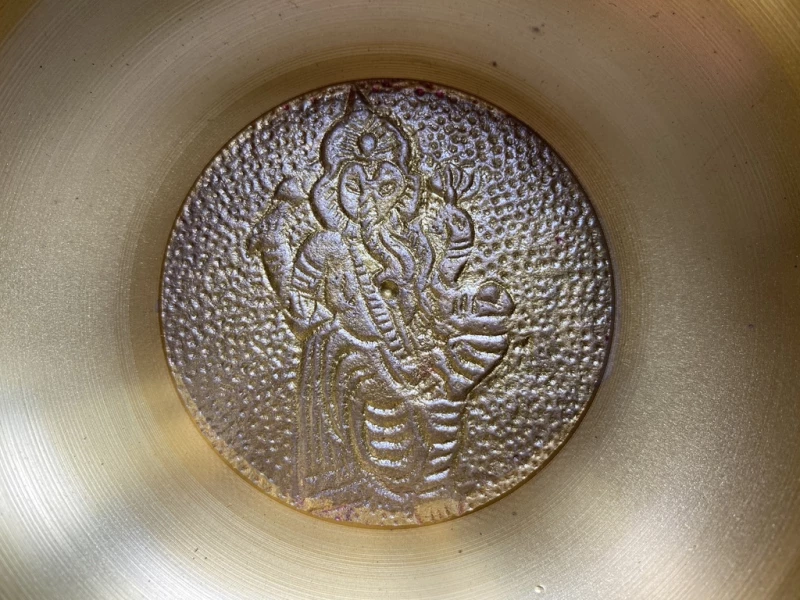 Χειροποίητο Μπολ Διαλογισμού Ganesh - Tibetan Singing Bowl (Ηχογαβάθα) 11cm