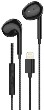 HOCO DM46 Handsfree Ακουστικά Lightning (Μαύρο)