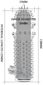 Penis Sleeve crystal 12,8 εκ