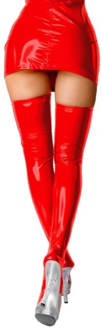 Wetlook Glossy Isla stockings - red