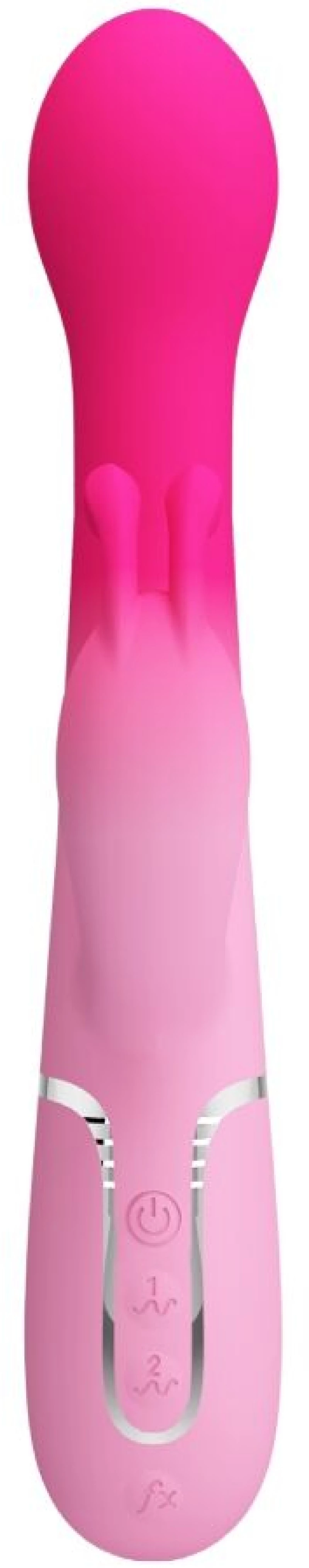 PRETTY LOVE - DEJON 3 IN 1 MULTIFUNCTION RABBIT VIBRATOR PINK