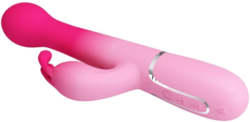 PRETTY LOVE - DEJON 3 IN 1 MULTIFUNCTION RABBIT VIBRATOR PINK