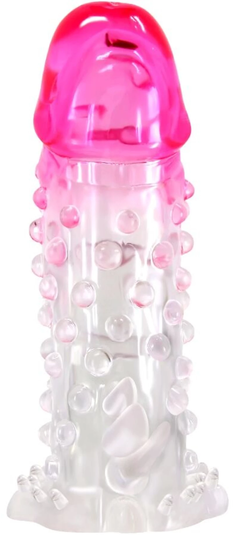PRETTY LOVE - WILFORD REALISTIC ENLARGEMENT SHEATH WITH EMBOSSED PENIS PINK