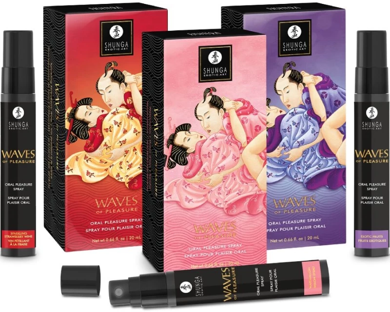 SHUNGA - WAVES PLEASURE SPRAY ORAL SEDUCTIVE STRAWBERRY 20 ML