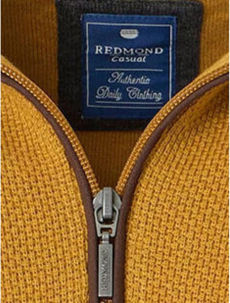 REDMOND Ανδρική μουσταρδί πλέκτη μπλούζα 623-406 Yellow